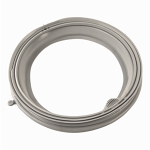 Gummitætning som membran i luge på vaskemaskine fra Beko og Blomberg.